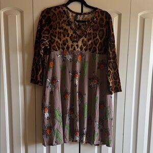 Fashion U USA Leopard and Southwestern print Shirt/Dress